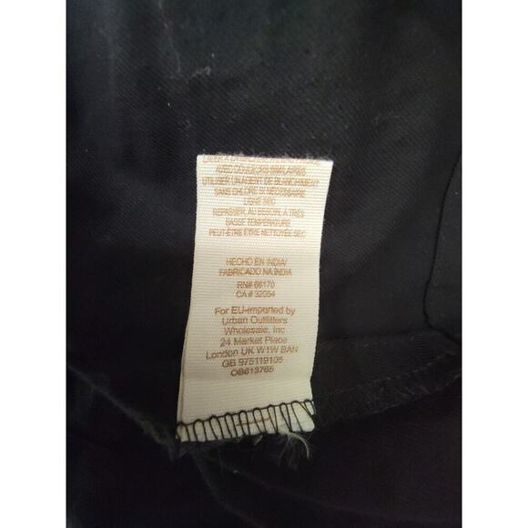 Free People Fleur Du Jour Mini Black Long Sleeve Embroidered Boho Dress Sz XS - Picture 11 of 11